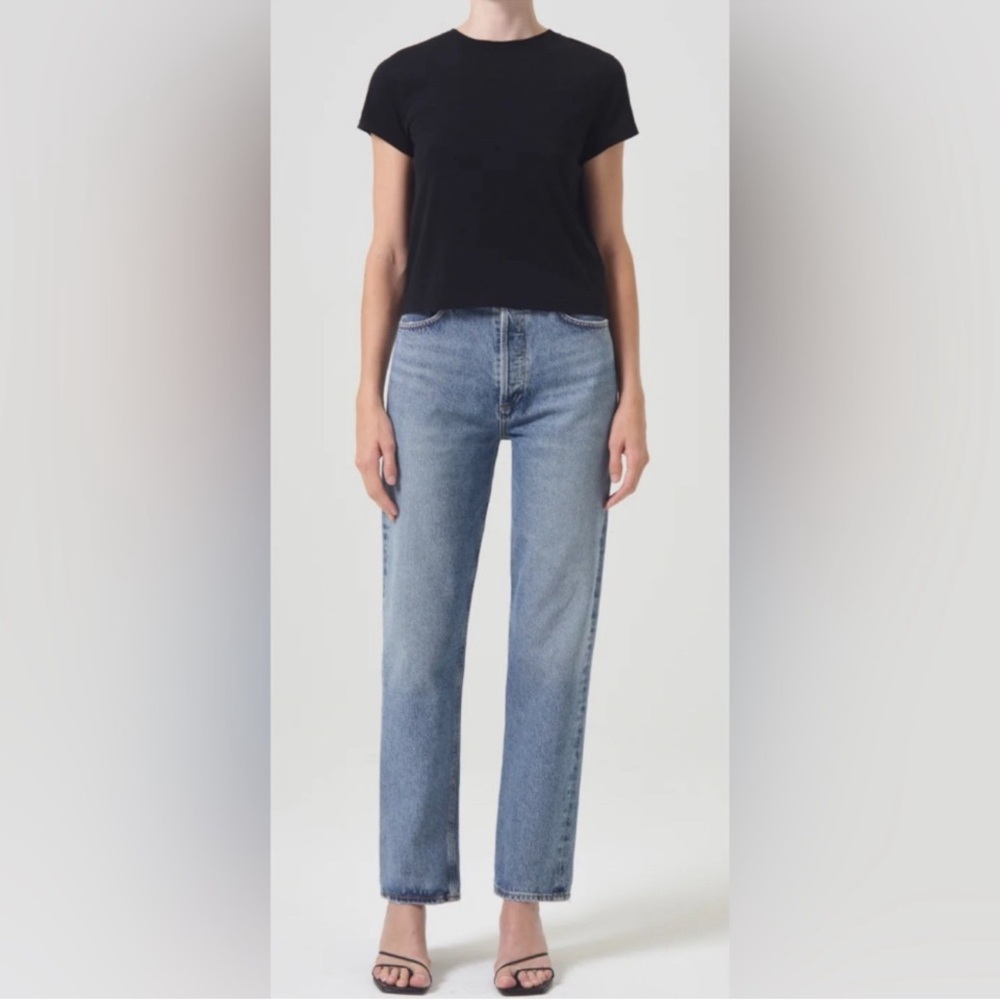 Agolde 90’s Pinch waist Straight Leg Jeans in navigate size 32